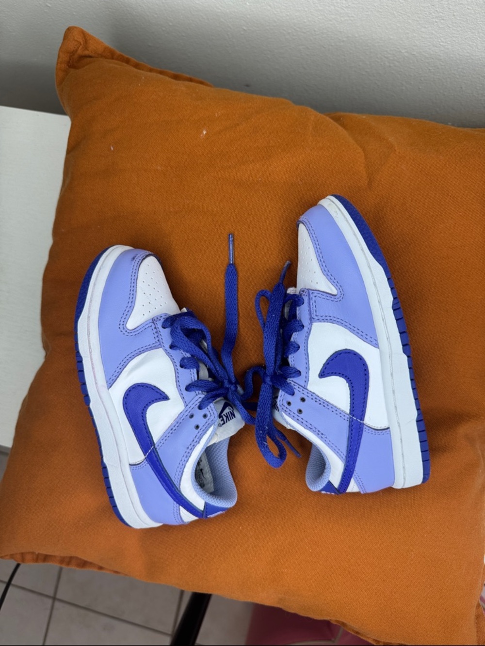 Nike Dunk Low Blueberry Sneakers DZ4457-100 Sz 10.5C Preschool - Picture 7 of 8